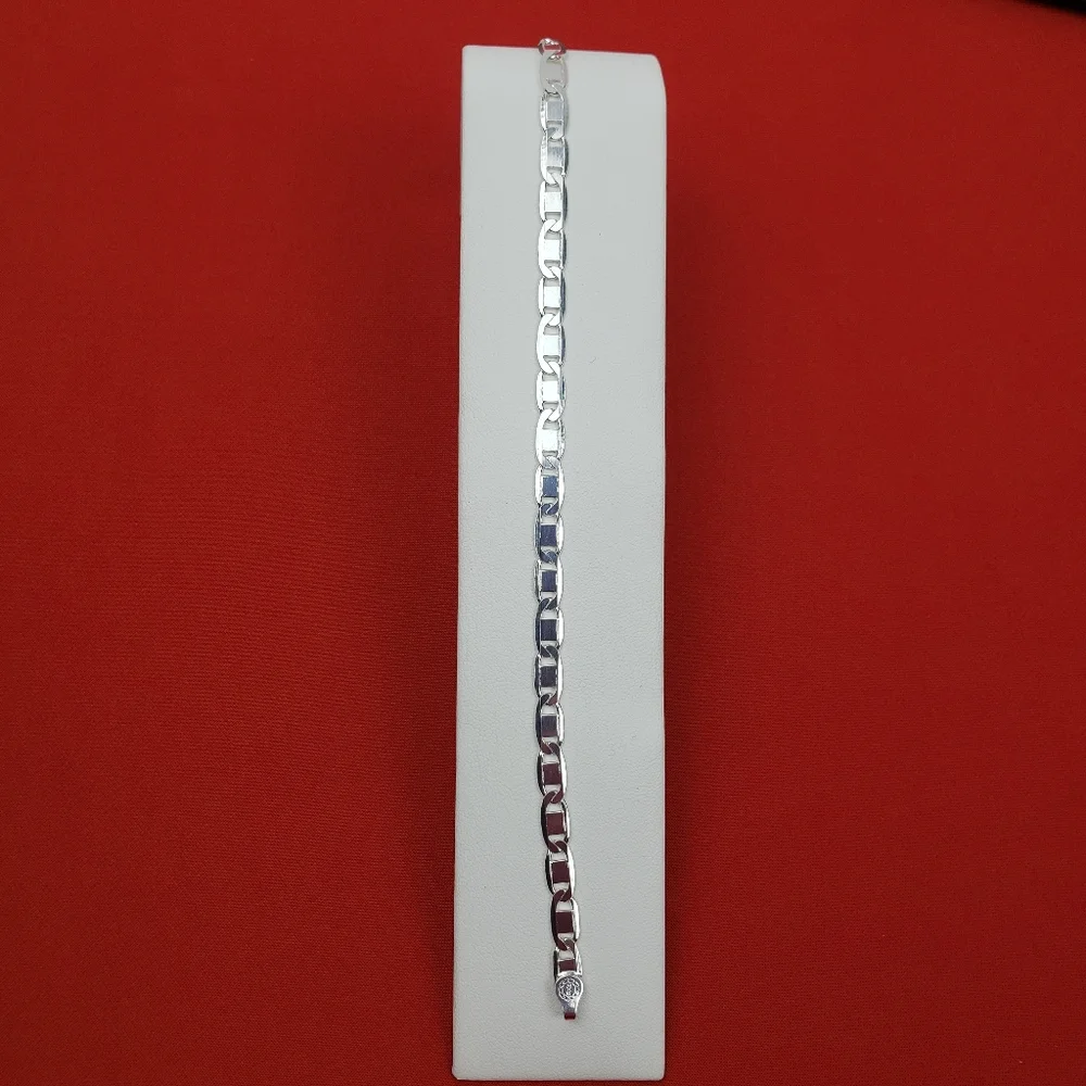 925 real solid‎ sterling silver bracelet for  men
